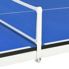 Greatstore Miza za namizni tenis z mrežo 152x76x66 cm modra