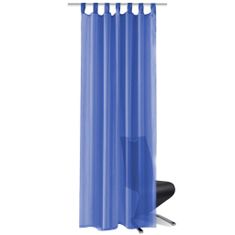Vidaxl Prosojne zavese 2 kosa 140x245 cm kraljevsko modre barve