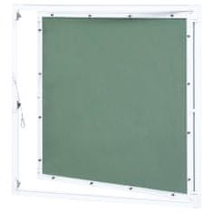Vidaxl Revizijska vrata z alu okvirjem in mavčno ploščo 500x500 mm