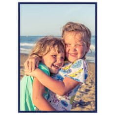Vidaxl Foto okvirji 3 kosi namiznii modri 15x21 cm MDF