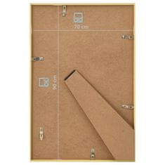 Vidaxl Foto okvirji 5 kosov stenski zlati 70x90 cm MDF