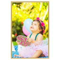 Vidaxl Foto okvirji 5 kosov stenski zlati 70x90 cm MDF