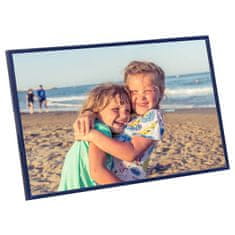 Vidaxl Foto okvirji 3 kosi namiznii modri 21x29,7 cm MDF