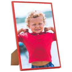 Vidaxl Foto okvirji 3 kosi namizni rdeči 15x21 cm MDF