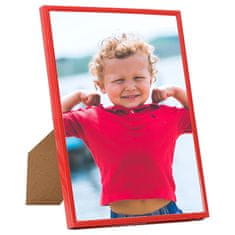 Vidaxl Foto okvirji 5 kosov stenski/namizni rdeči 20x25 cm MDF