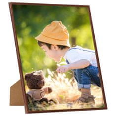 Vidaxl Foto okvirji 3 kosi namizni bronasti 20x20 cm MDF