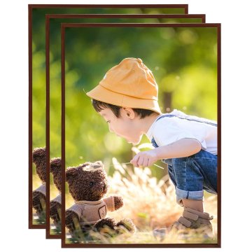 Vidaxl 332202 Photo Frames Collage 3 pcs for Table Bronze 15x21cm MDF