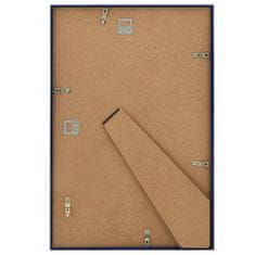 Vidaxl Foto okvirji 3 kosi stenski modri 50x70 cm MDF