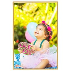 Vidaxl Foto okvirji 3 kosi stenski/namizni zlati 21x29,7 cm MDF