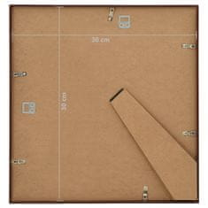 Vidaxl Foto okvirji 5 kosov namizni bronasti 30x30 cm MDF