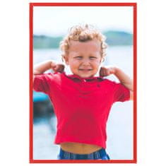 Vidaxl Foto okvirji 3 kosi namizni rdeči 15x21 cm MDF
