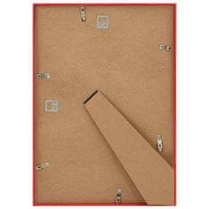 Vidaxl Foto okvirji 3 kosi namizni rdeči 15x21 cm MDF