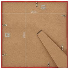 Vidaxl Foto okvirji 3 kosi namizni rdeči 20x20 cm MDF