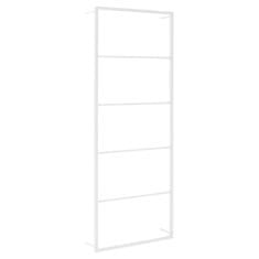 Vidaxl Stojalo za brisače belo 45x10x115 cm jeklo