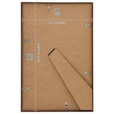 Vidaxl Okvir za fotografije, 5 kosov, za steno ali mizo, 21x29,7 cm, MDF