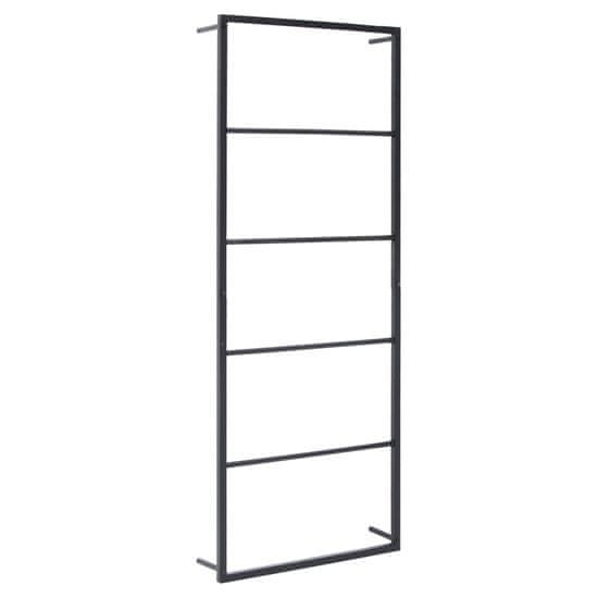 Vidaxl Stojalo za brisače črno 45x10x115 cm jeklo