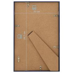 Vidaxl Foto okvirji 5 kosov namiznii modri 21x29,7 cm MDF