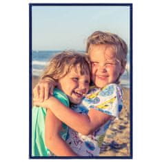 Vidaxl Foto okvirji 3 kosi namiznii modri 21x29,7 cm MDF