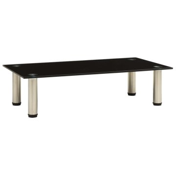 Vidaxl TV stojalo črno 60x35x17 cm kaljeno steklo