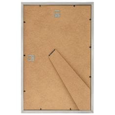 Vidaxl Foto okvirji 5 kosov stenski srebrni 42x59,4 cm MDF