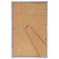 Vidaxl Foto okvirji 3 kosi namizni srebrni 28x35 cm MDF