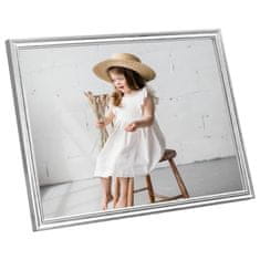 Vidaxl Foto okvirji 5 kosi stenski srebrni 40x50 cm MDF