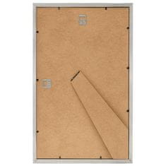 Vidaxl Foto okvirji 5 kosov namizni srebrni 13x18 cm MDF