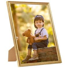 Vidaxl Foto okvirji 3 kosi stenski zlati 40x50 cm MDF