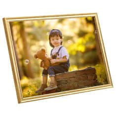 Vidaxl Foto okvirji 3 kosi stenski zlati 40x50 cm MDF