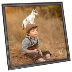 Vidaxl Foto okvirji 5 kosov stenski/namizni črni 50x50 cm MDF