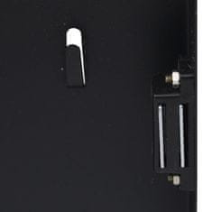 Vidaxl Omarica za ključe z magnetno tablo črna 30x20x4 cm