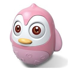 Baby Mix Gugalna igrača Bayo pingvin roza