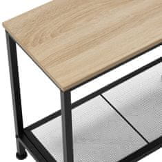tectake Pomožna mizica Filton 60 x 30,5 x 60,5 cm Industrijsko svetlo