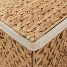 Vidaxl Košara za perilo 82x42,5x52,5 cm vodna hijacinta