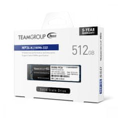 TeamGroup MP34 SSD disk, 512 GB, 3400/2000 MB/s, 3D, NAND, 2280 (TM8FP4512G0C101)