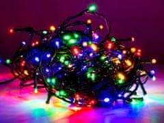 Grundig Novoletne lučke veriga 100 LED RGB barvne 7,5m zunanje