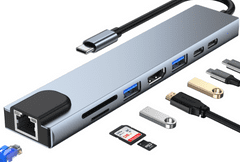 Moye Connect X8 hub, USB 3.0, 5Gb/s, priklopna postaja