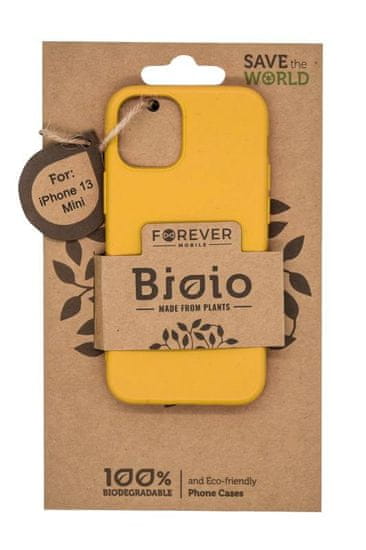 Forever zaščitni ovitek Bioio za Apple iPhone 13 mini, rumen (GSM111431)