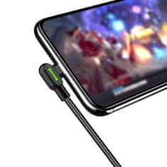 Mcdodo MCDODO 90° KOTNI USB-C KABEL ZA HITRO POLNJENJE, DVOJNI USB TIPA C Z LED PRIKLJUČKOM, 2 M