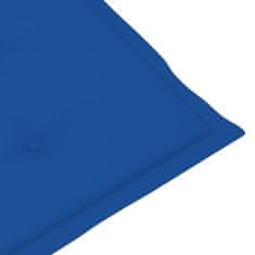 Vidaxl Blazine za vrtne stole 6 kosov kraljevsko modre 120x50x3 cm