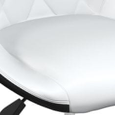 Greatstore Barski stolčki 2 kosa belo in črno umetno usnje