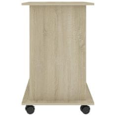 Vidaxl Računalniška miza sonoma hrast 80x50x75 cm iverna plošča