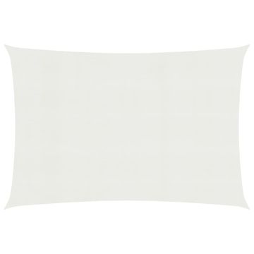 Vidaxl Senčno jadro 160 g/m² belo 2x3 m HDPE