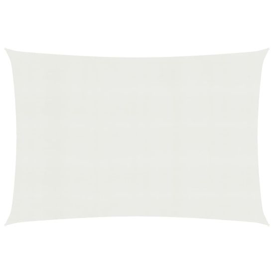 Greatstore Senčno jadro 160 g/m2 belo 2,5x4,5 m HDPE