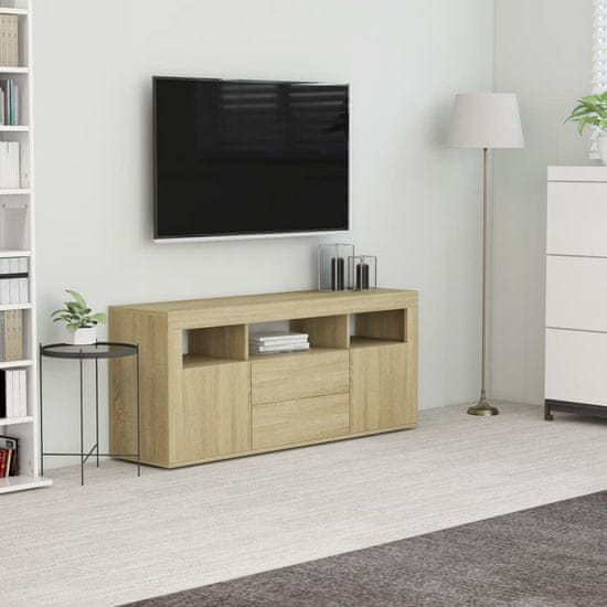 Vidaxl TV omarica sonoma hrast 120x30x50 cm iverna plošča