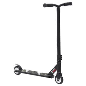 Vidaxl Skiro za trike z aluminijastim krmilom črn