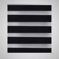 Vidaxl Zebrasto Senčilo 140 x 175 cm Črne Barve