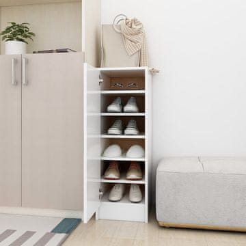 Vidaxl vidaXL Omarica za čevlje bela 32x35x92 cm material na osnovi lesa