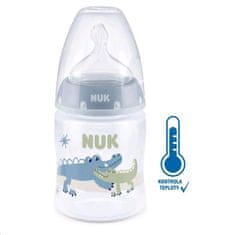 Nuk First Choice steklenička za dojenčke z uravnavanjem temperature 150 ml, modra