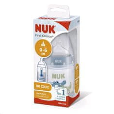 Nuk First Choice steklenička za dojenčke z uravnavanjem temperature 150 ml, modra